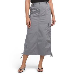 EMORY PARK Grey Cargo Maxi Skirt